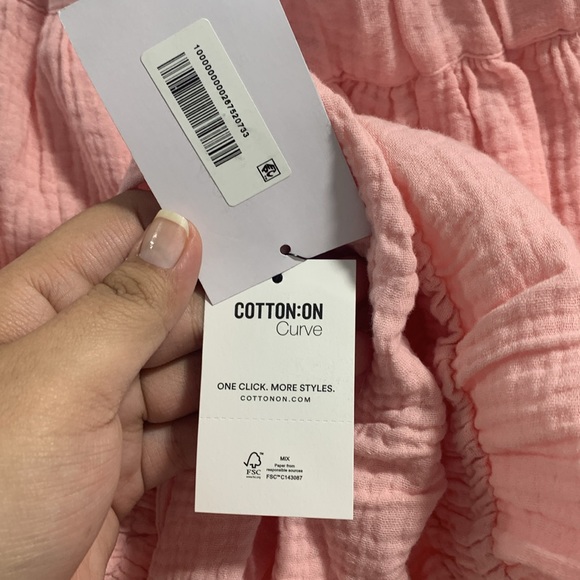 Pink Cotton On Curve Frill Mini Skirt - Picture 9 of 10